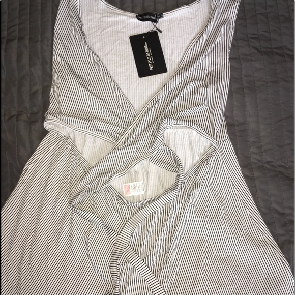 PrettyLittleThing Pants - Pretty Little Thing Striped Romper
